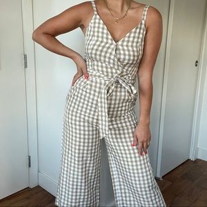 GINGHAM JUMPSUIT